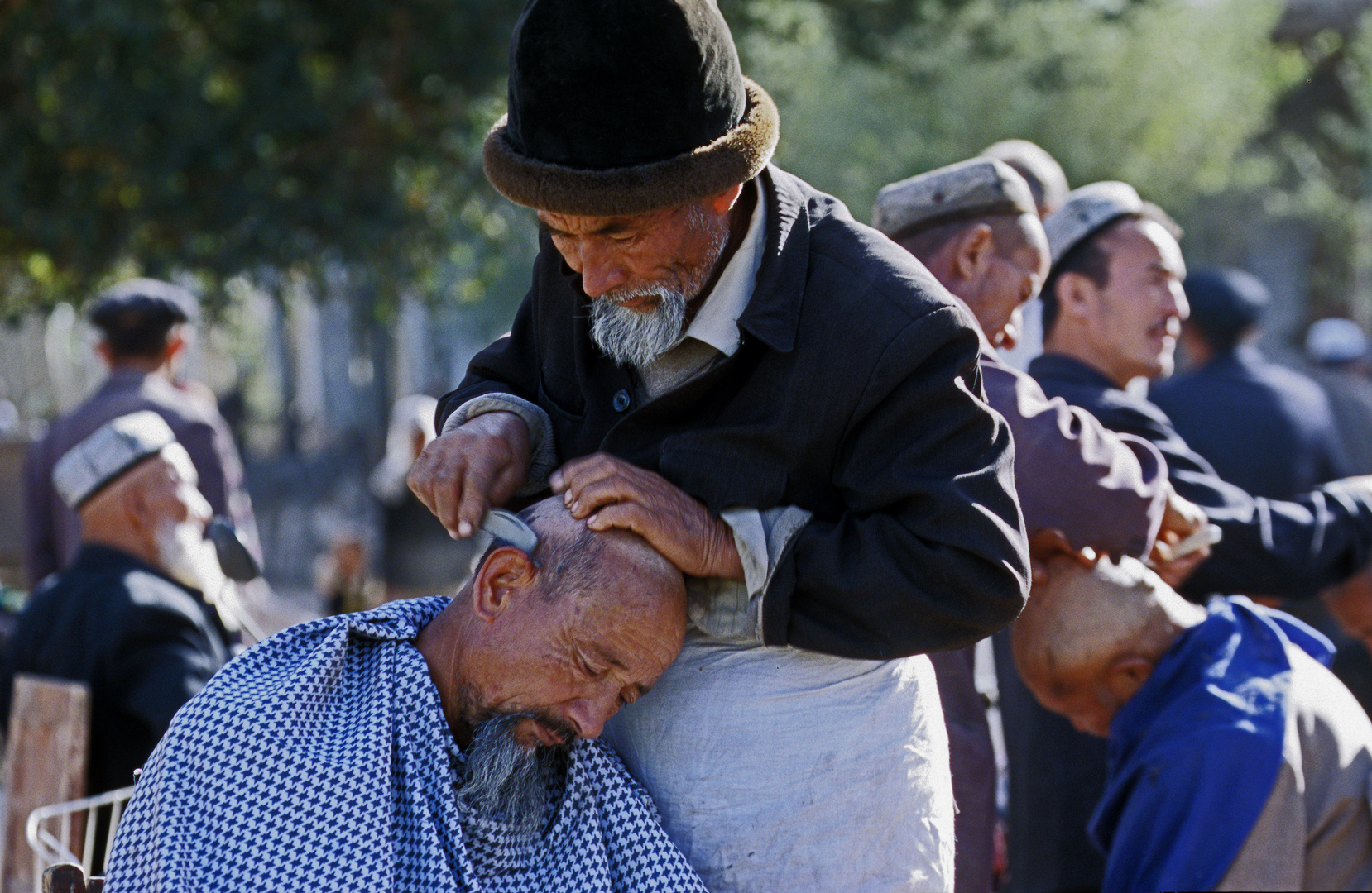 Auf dem Sonntagsmarkt in Kashgar, China