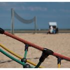 auf dem Spielplatz am Strand