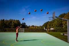 Auf dem Sportplatz