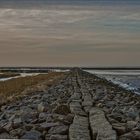 Auf dem Steindamm Richtung Horizont