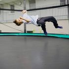 auf dem Trampolin