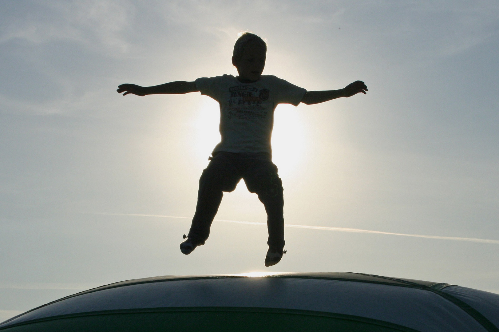 Auf dem Trampolin