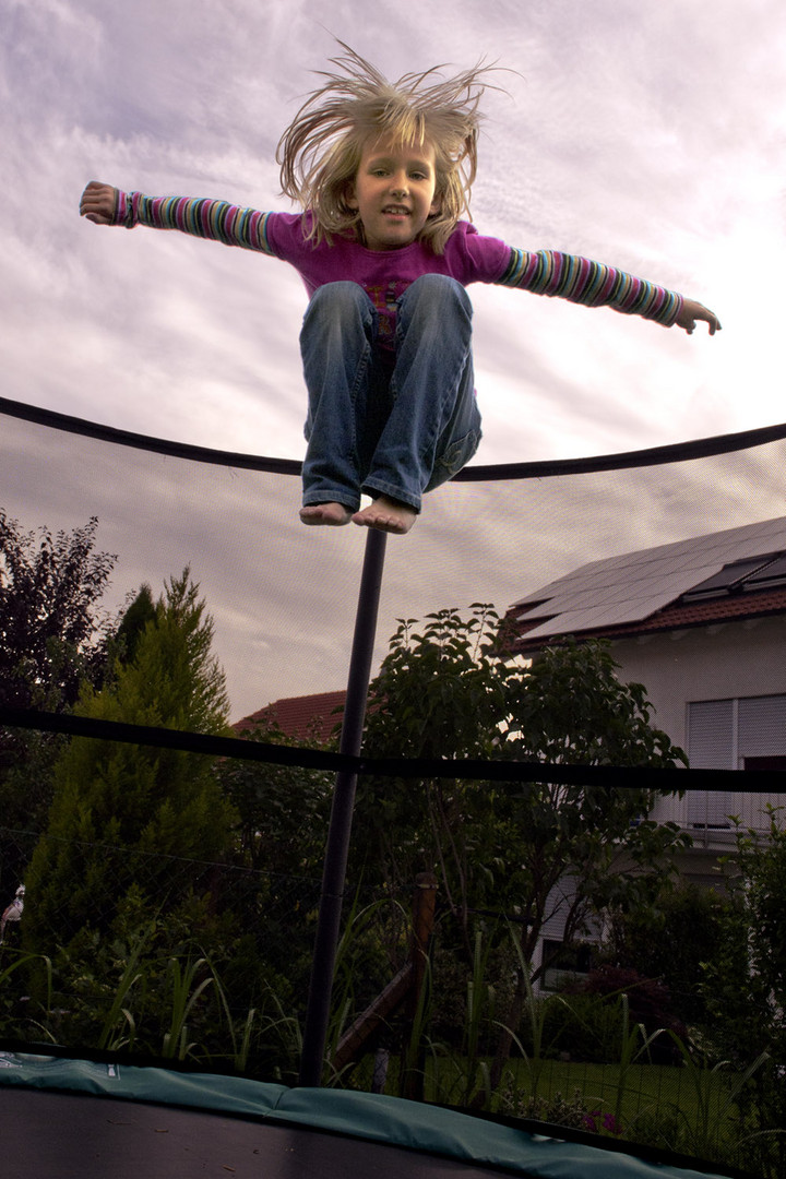 Auf dem Trampolin