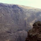 Auf dem Vesuv - Blick auf die innere Kraterwand