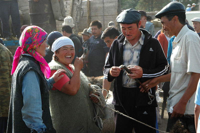 Auf dem Viehmarkt in Karakol (2)