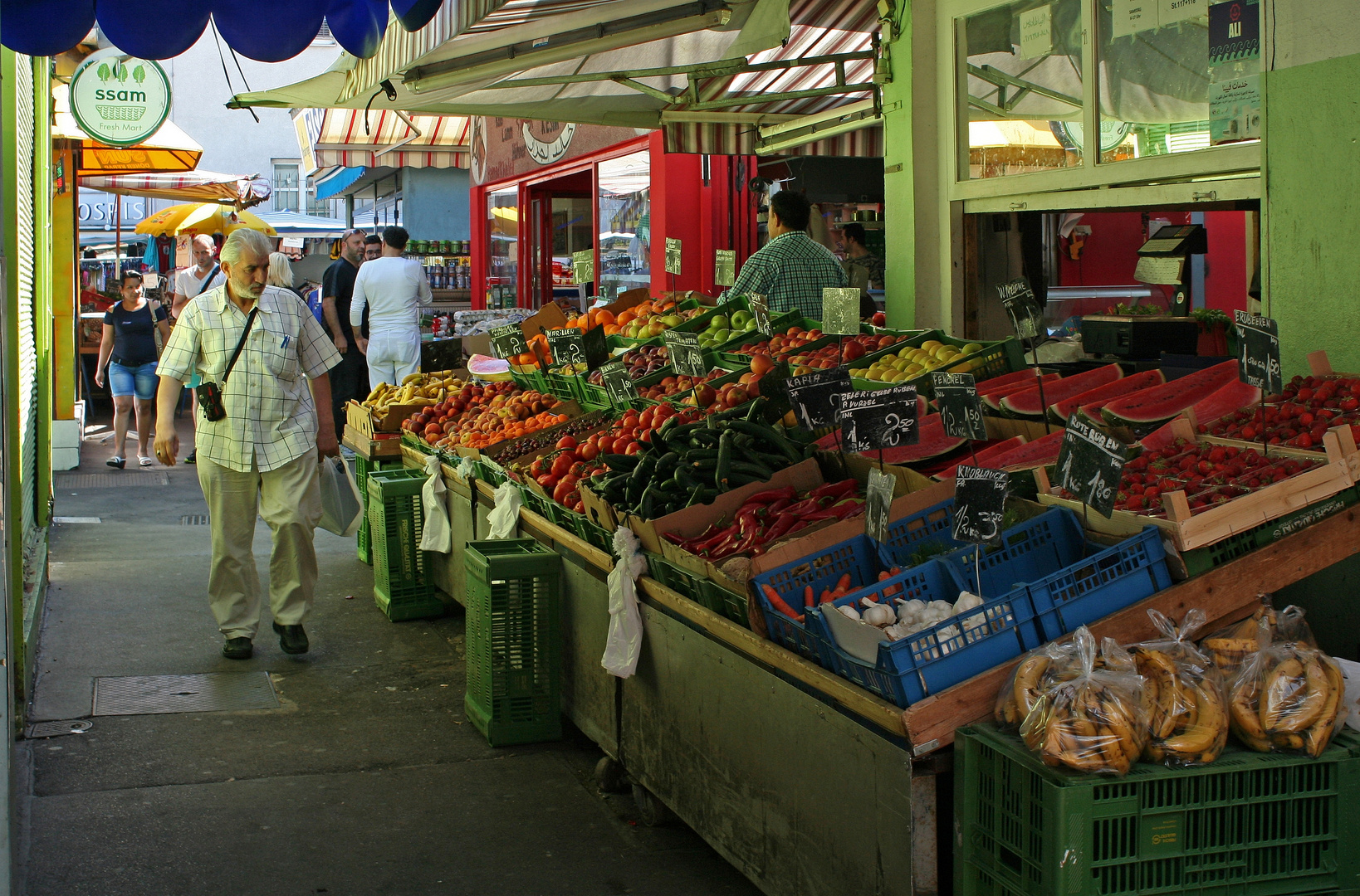 Auf dem Viktor-Adler-Markt in Favoriten