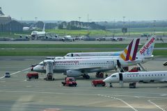 Auf dem Vorfeld Flughafen Hamburg