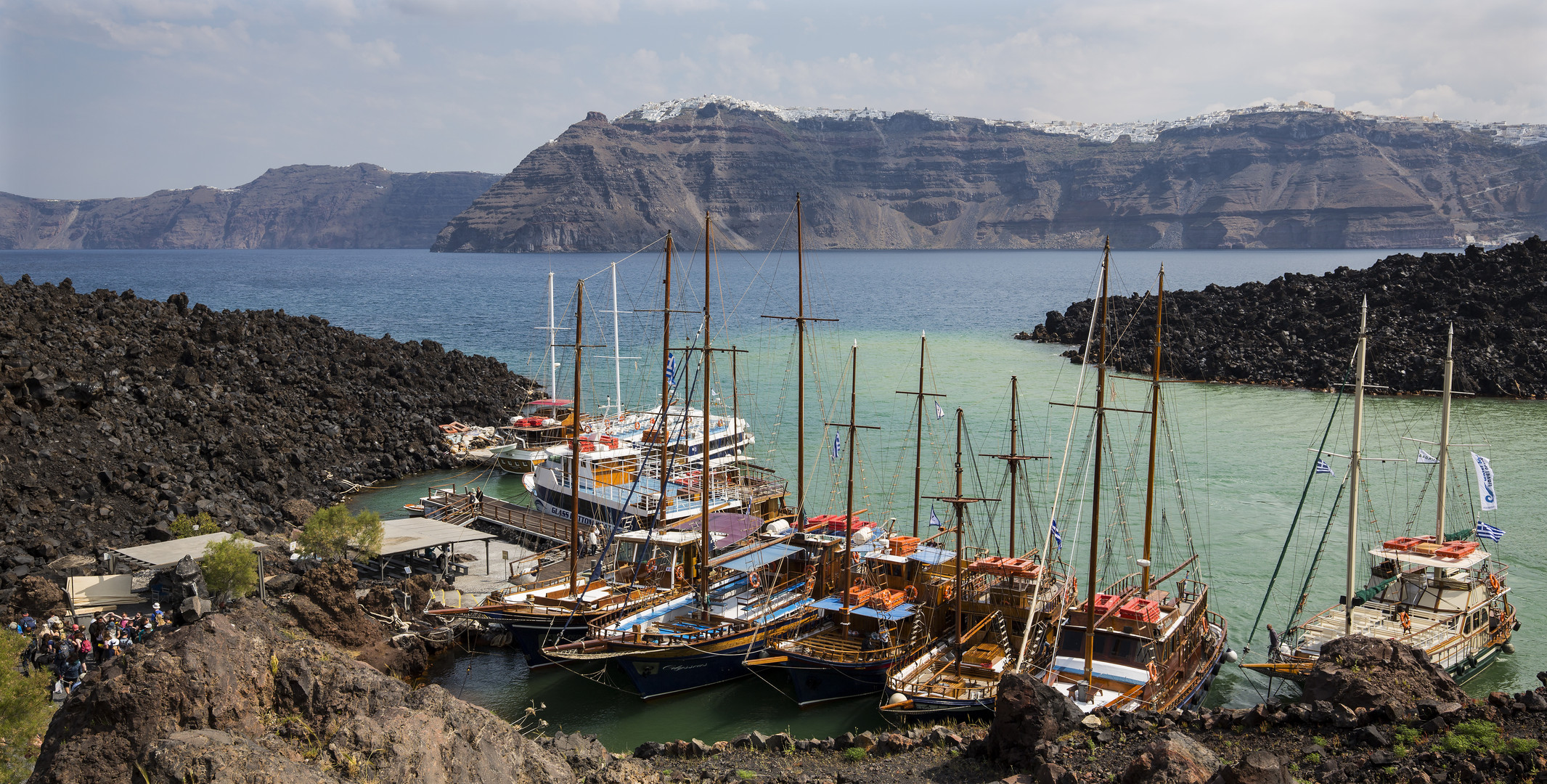 Auf dem Vulkan in der Caldera