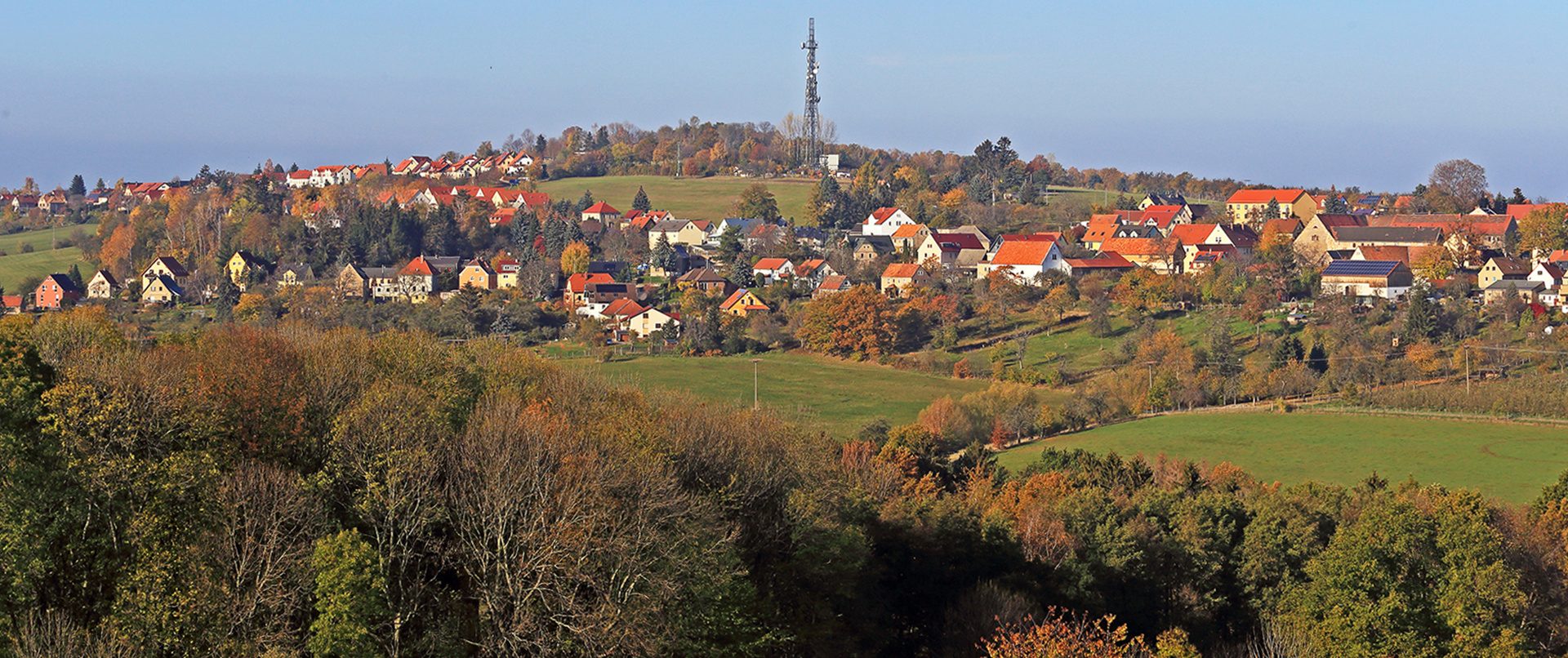 Auf dem Weg aus dem Elbtal hoch in das Osterzgebirge...