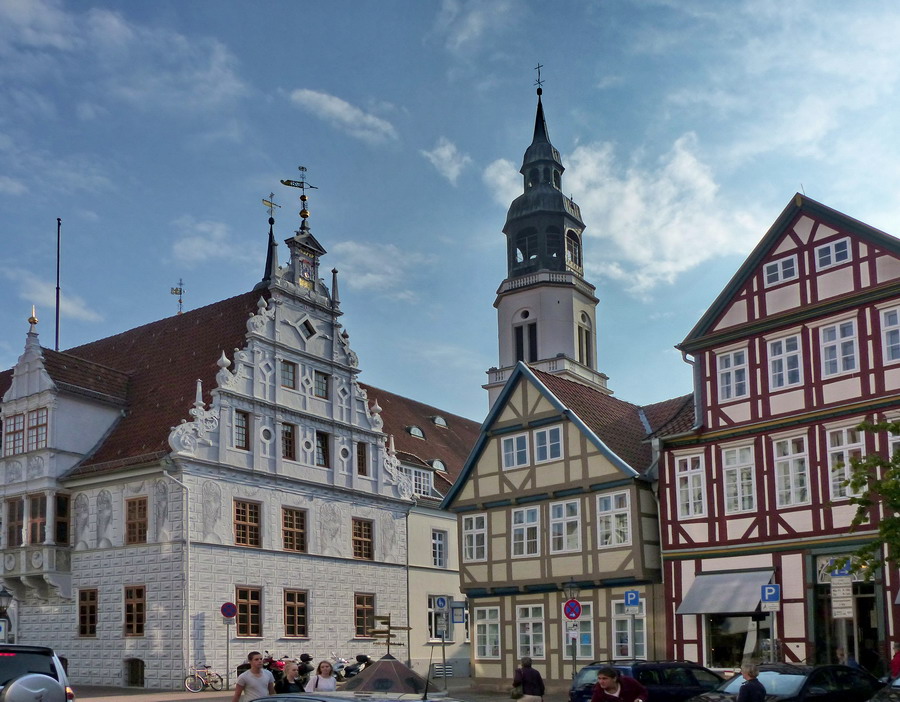 Auf dem Weg in die Altstadt von Celle