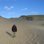 Auf dem Weg in die Dünen.