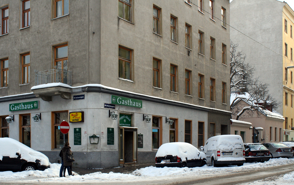 Auf dem Weg ins Gasthaus