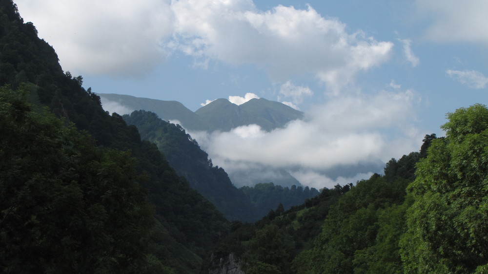 auf dem Weg ins Gebirge