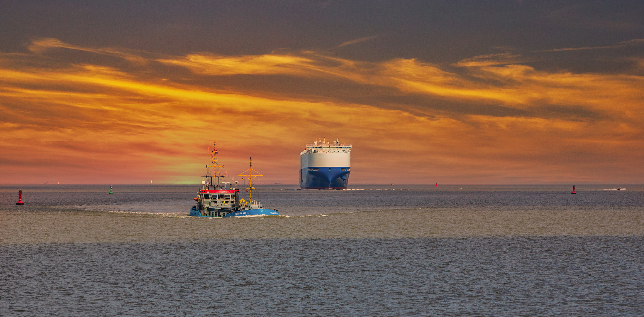 Auf dem Weg nach Borkum