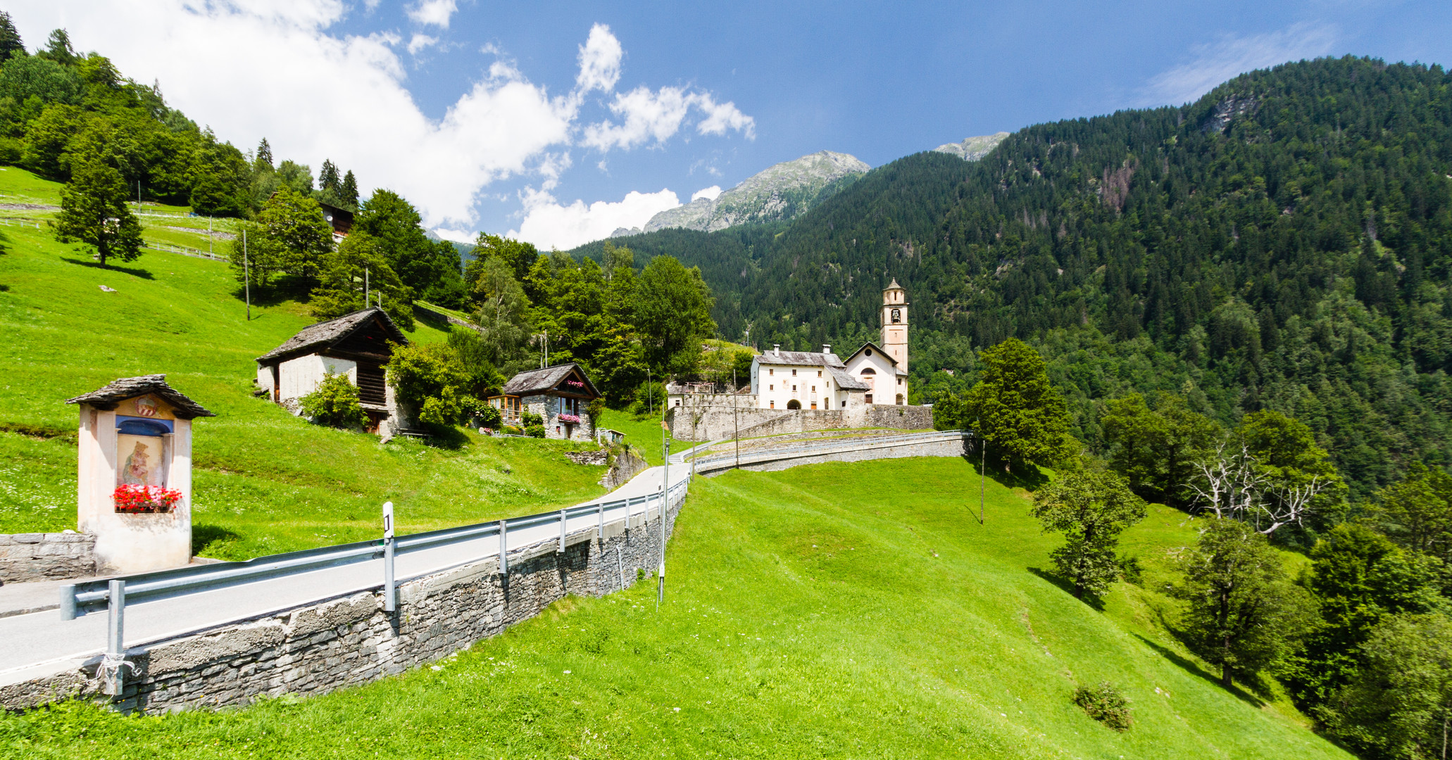 Auf dem Weg nach Bosco Gurin