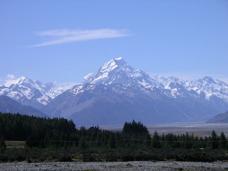 Auf dem Weg nach Mount Cook (Südinsel)