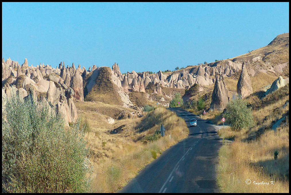 Auf dem Weg nach Ürgüp in Kapadokien