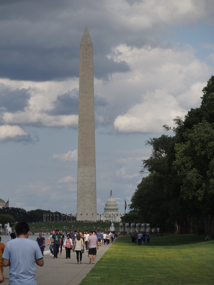 Auf dem Weg vom Lincoln Memorial zum Kapitol