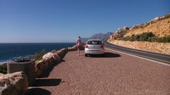 Auf dem Weg von Betty's Bay nach Hermanus.Blick auf den Indischen Ocean.