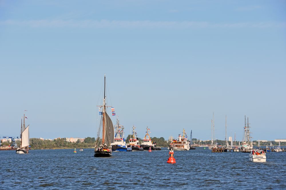 Auf dem Weg von Rostock nach Warnemünde (1)