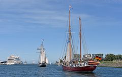 Auf dem Weg von Rostock nach Warnemünde (2)