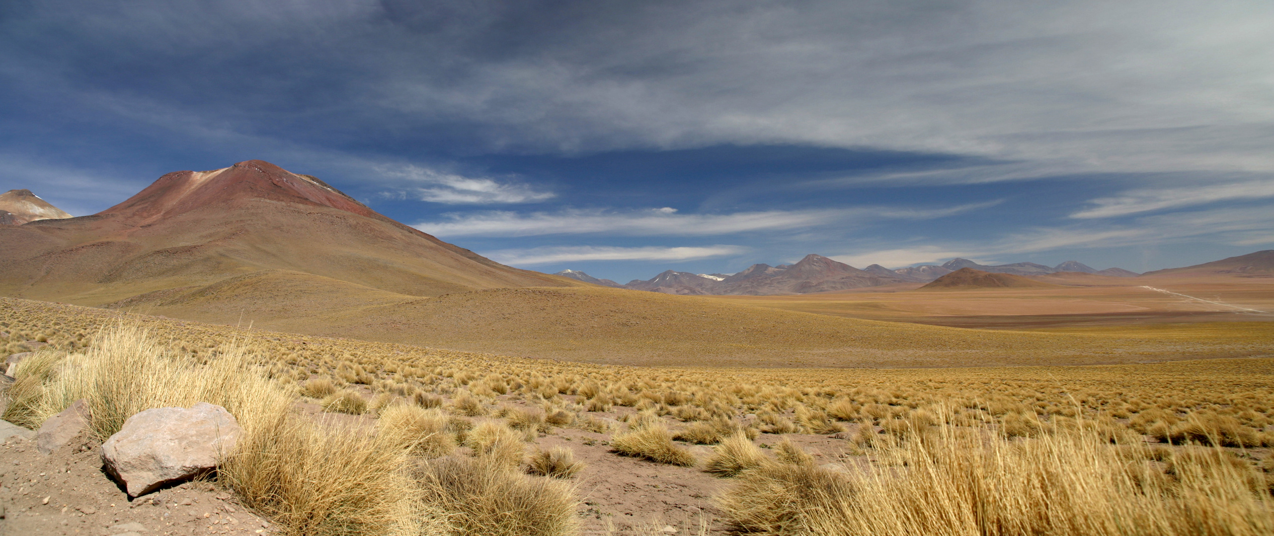 Auf dem Weg von San Pedro de Atacama zu den Geysiren "El Tatio"