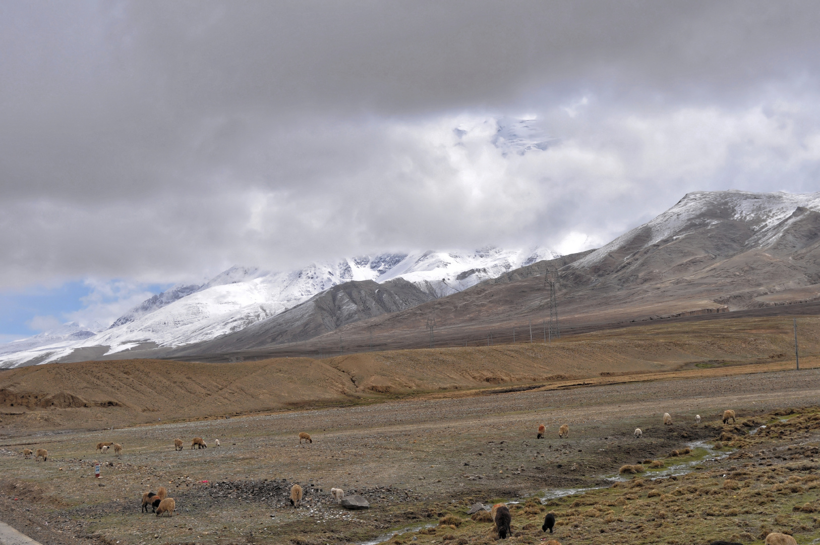 auf dem Weg von Shigatse nach Lhasa