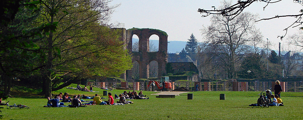 auf dem weg zu den kaiserthermen