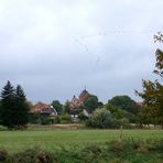 Auf dem Weg zu den Vorruheplätzen der Kraniche in Linum