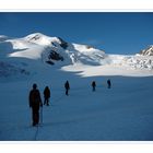 Auf dem Weg zu Wildspitze 3768 m.ü.M.