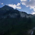 Auf dem Weg zum Baltschieder Klettersteig