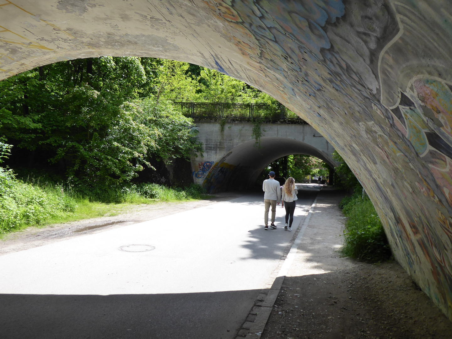 Auf dem Weg zum Biergarten...