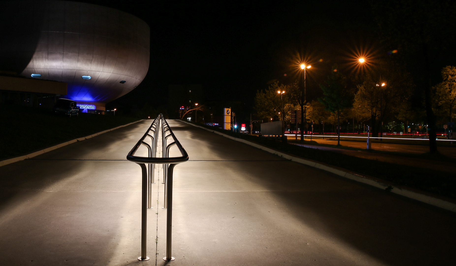 Auf dem Weg zum BMW-Museum