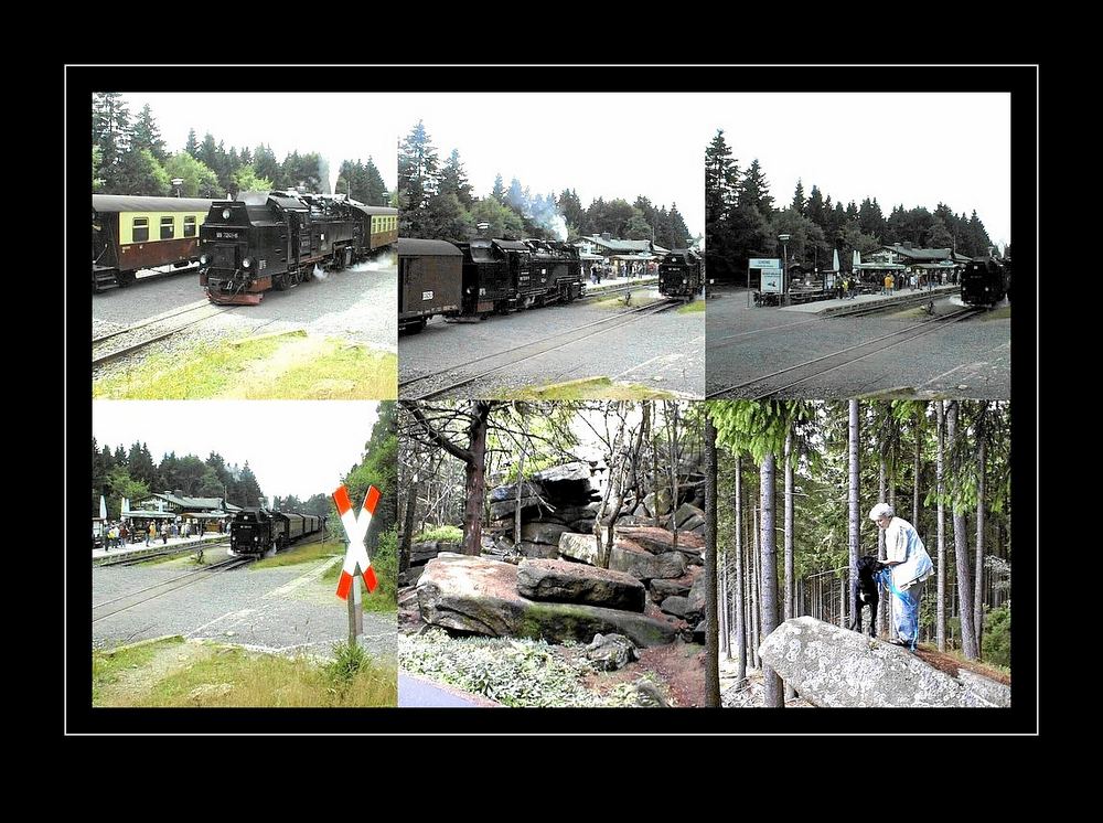 Auf dem Weg zum Brocken ; Bahnhof Schierke