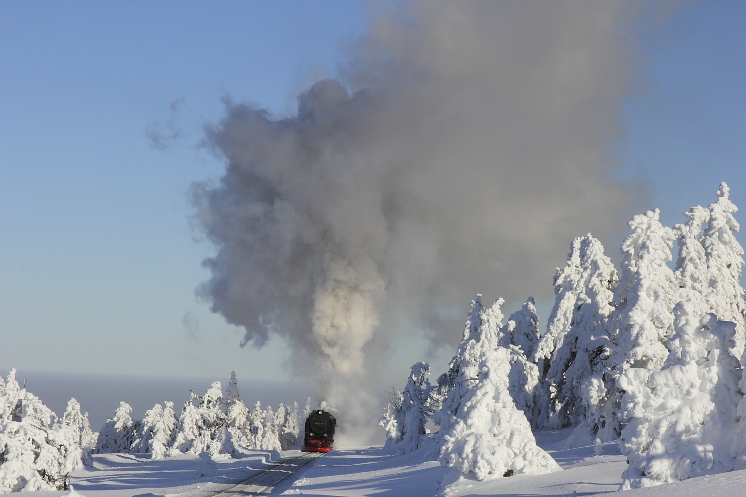 Auf dem Weg zum Brocken bei -24 Crad