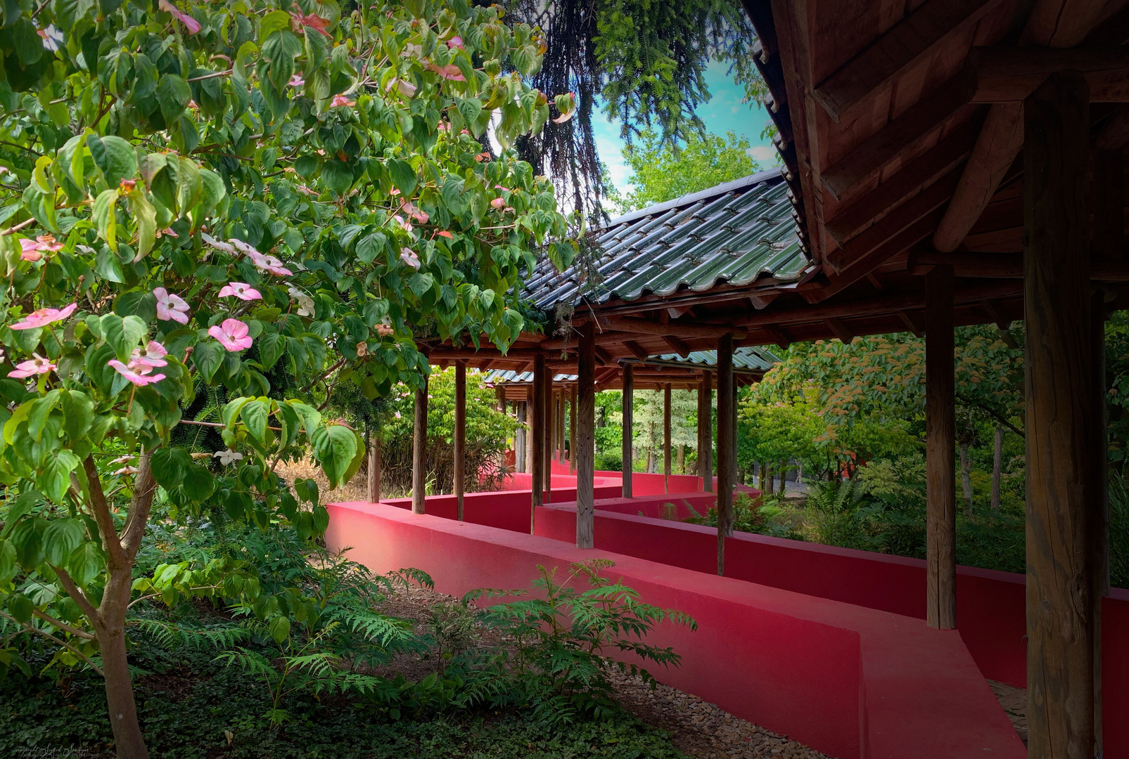 auf dem Weg zum Chinesischen Garten