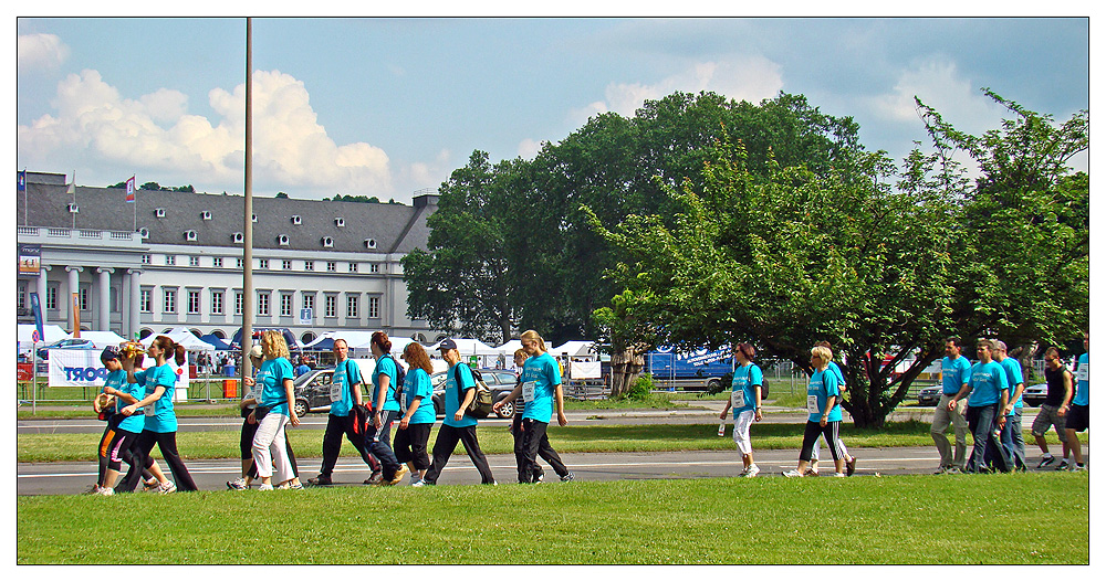 auf dem weg zum firmenlauf