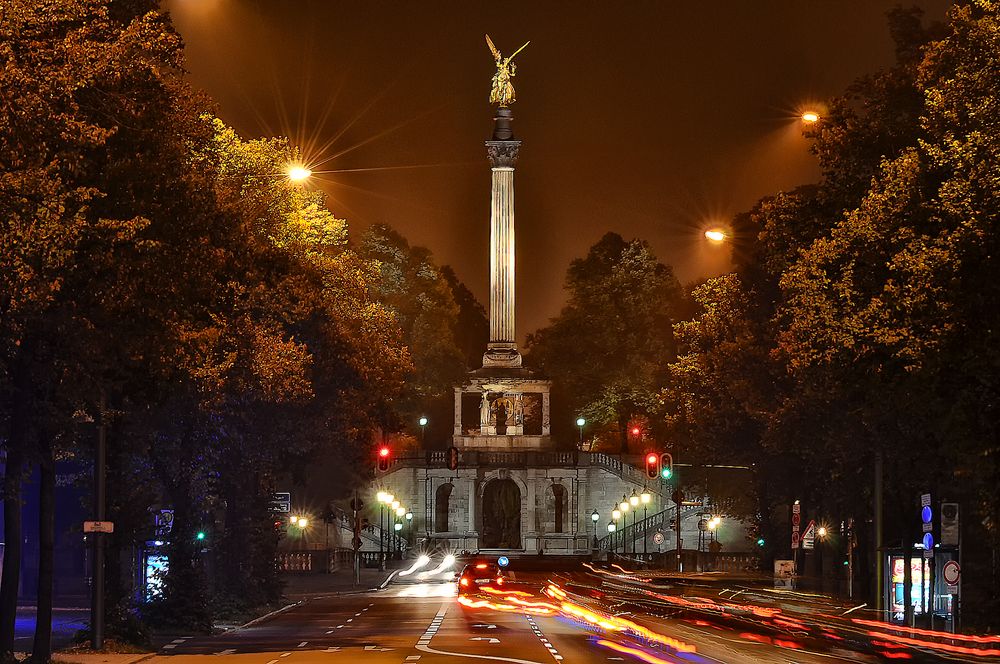 Auf dem Weg zum Friedensengel in München