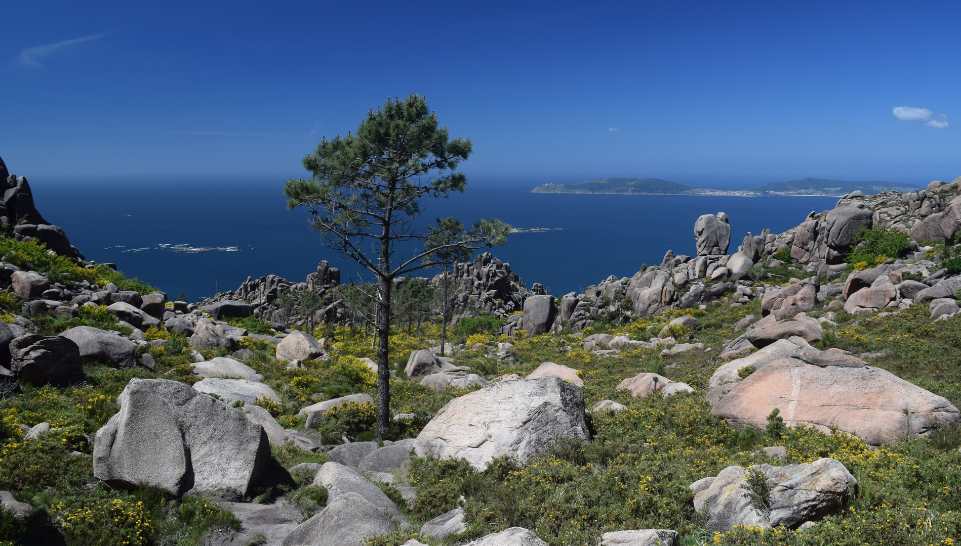 Auf dem Weg zum Gipfel des Monte Pindo