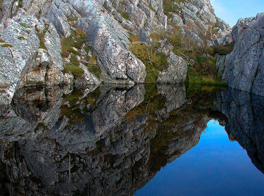 Auf dem Weg zum Gipfel des Torghatten