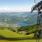 Auf dem Weg zum Gipfel des Zwölferhorn im Salzkammergut