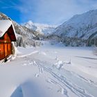 Auf dem Weg zum Golzernsee im Winter