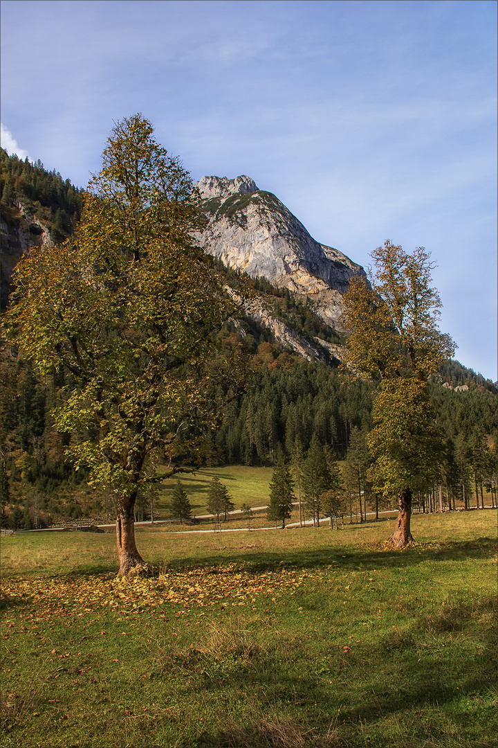 Auf dem Weg zum "Großen Ahornboden"...