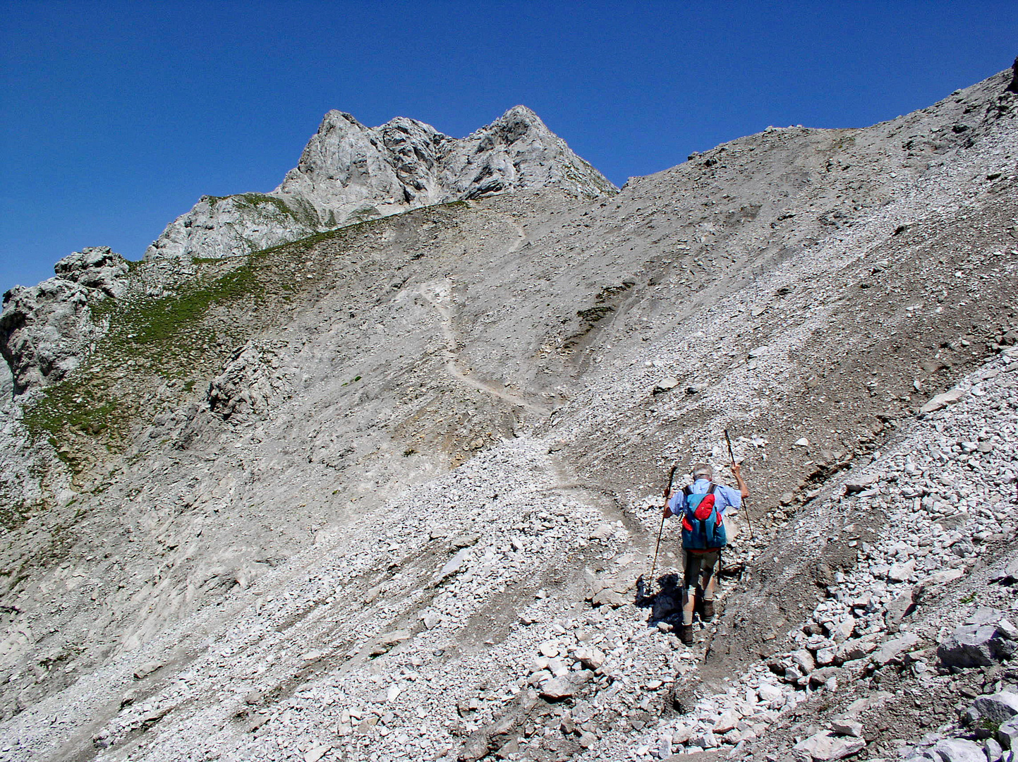 Auf dem Weg zum Hinterer Tajakopf 