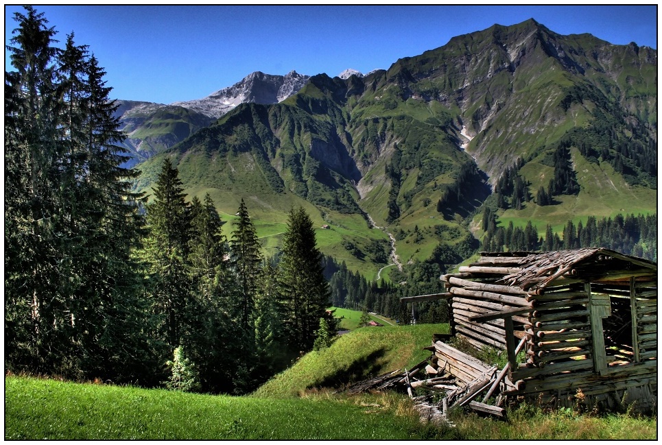 Auf dem Weg zum Hochtann-bergpass