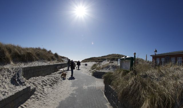 Auf dem Weg zum Kniepsand