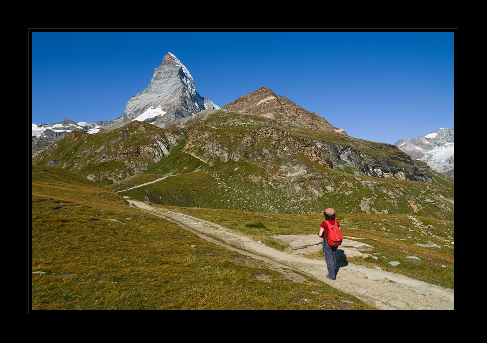 Auf dem Weg zum Matterhorn