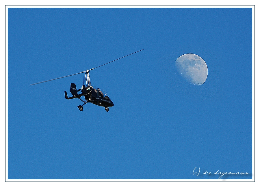 ...auf dem Weg zum Mond.