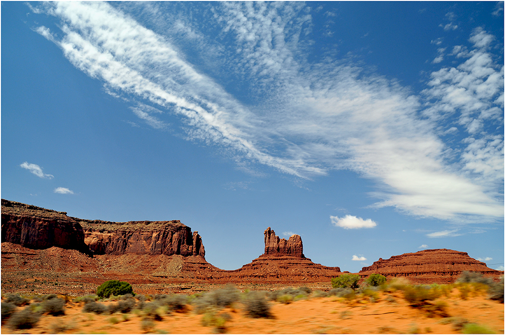 Auf dem Weg zum Monument Valley