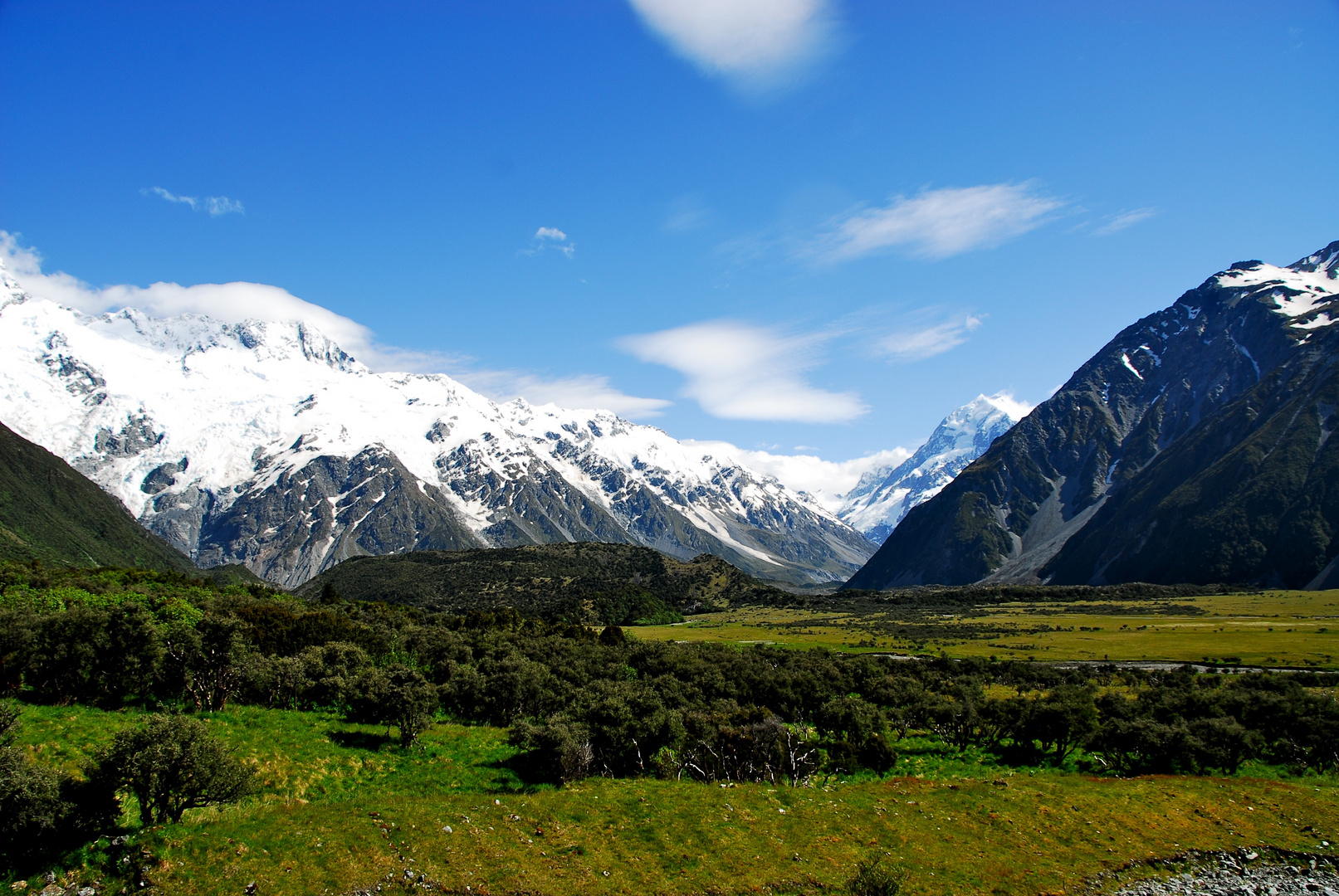 Auf dem Weg zum Mt Cook